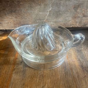 Grandma's Vintage Glass Juicer Reamer ~ Great For Lemonade & Cooking ~ 9”